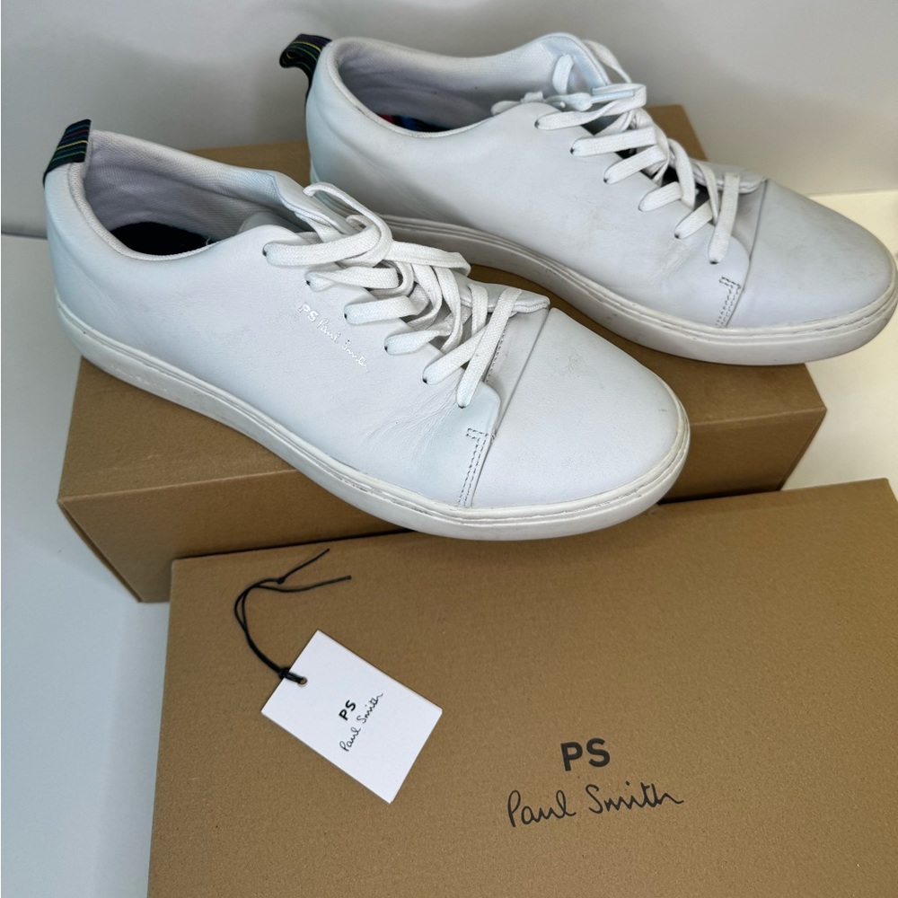 Paul Smith Men's Lee Lace Up White Sneakers